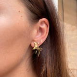 Dangling Flow Bow Earring - Single