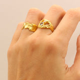 Golden Splash Lava Ring